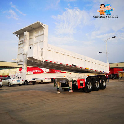 Construction Deliverying Offroad 37CBM End Dump Trailers